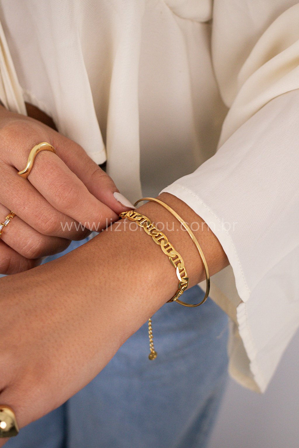 Pulseira Corrente Piastrine
