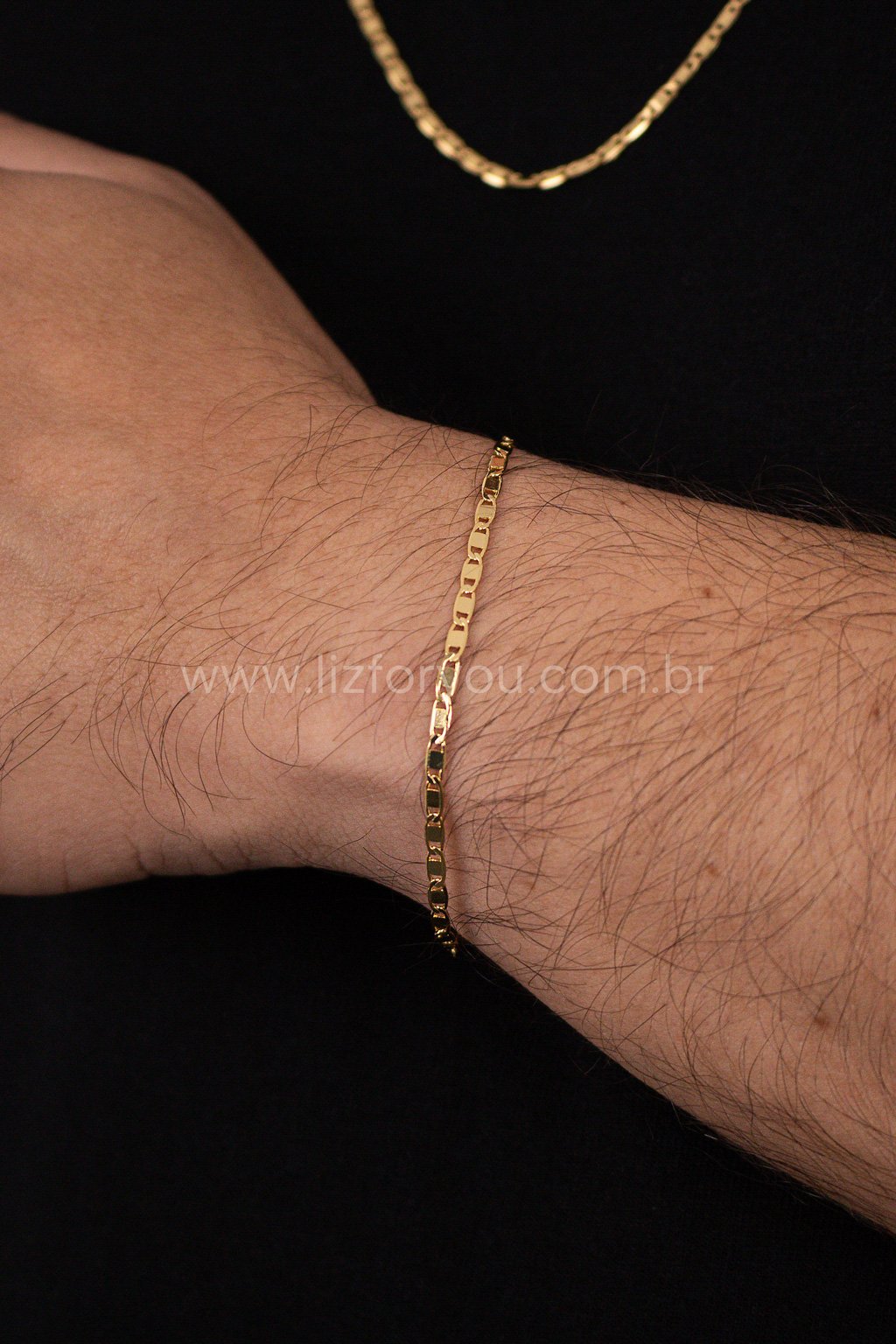 Pulseira Piastrine 2,4mm Masculina