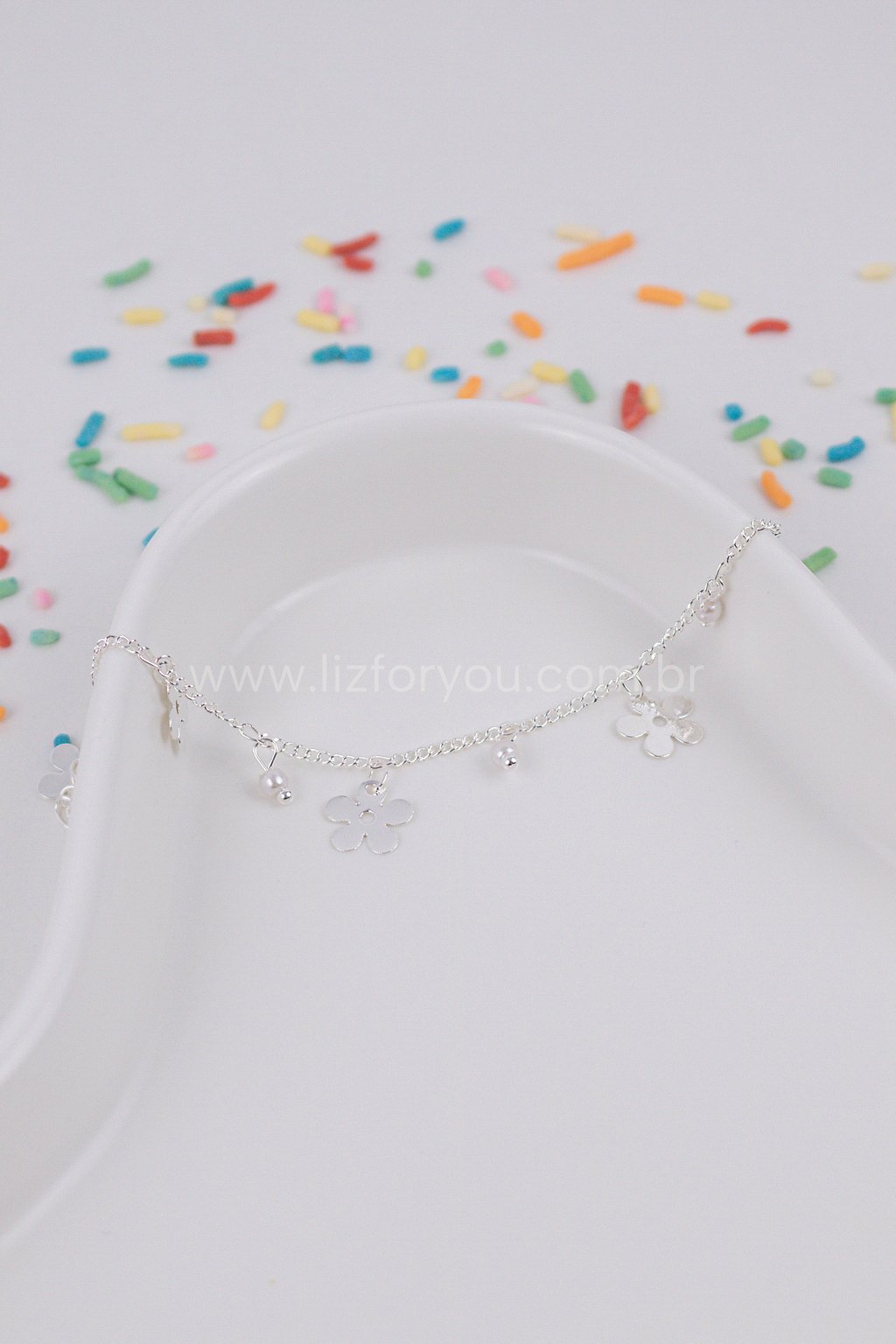 Pulseira Daisy Pearl Infantil 