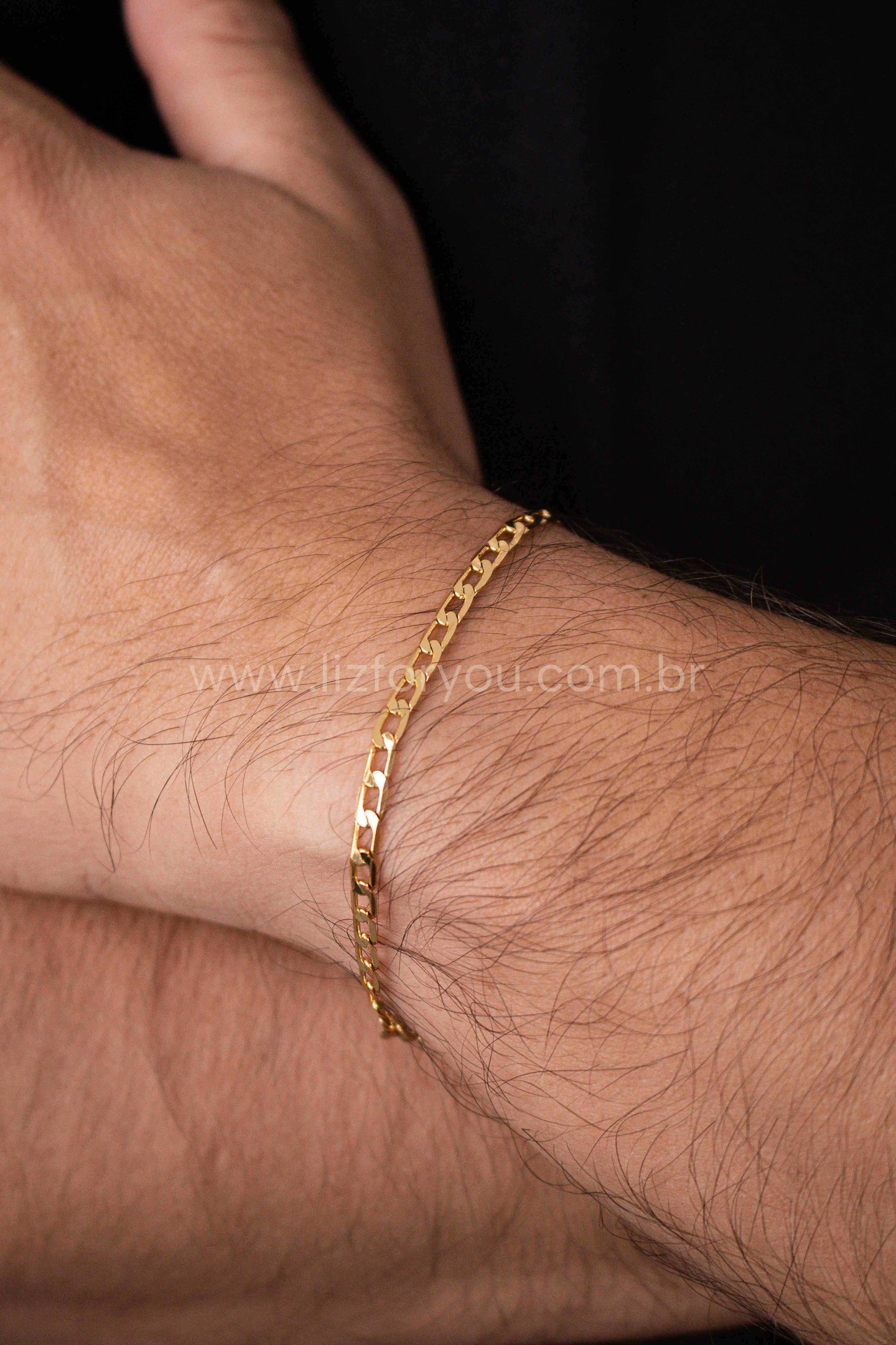 Pulseira Diamantada 3mm Masculina