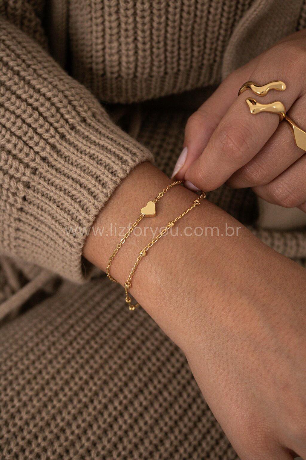Pulseira Dupla Love Balls
