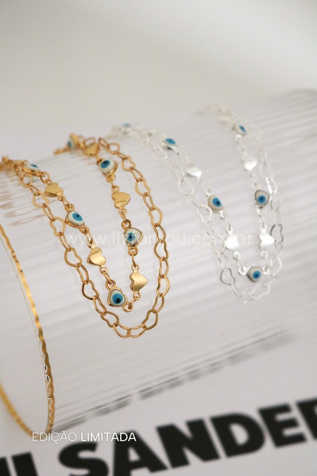 Pulseira Dupla Olho Grego Love