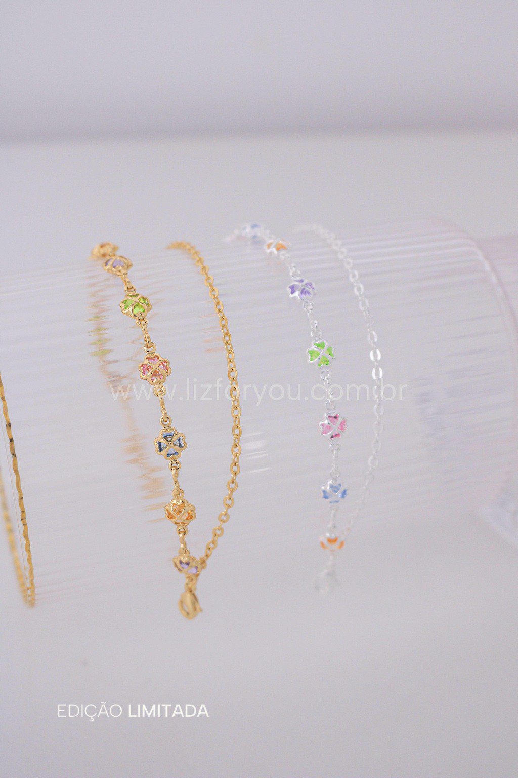 Pulseira Dupla Trevo Colors