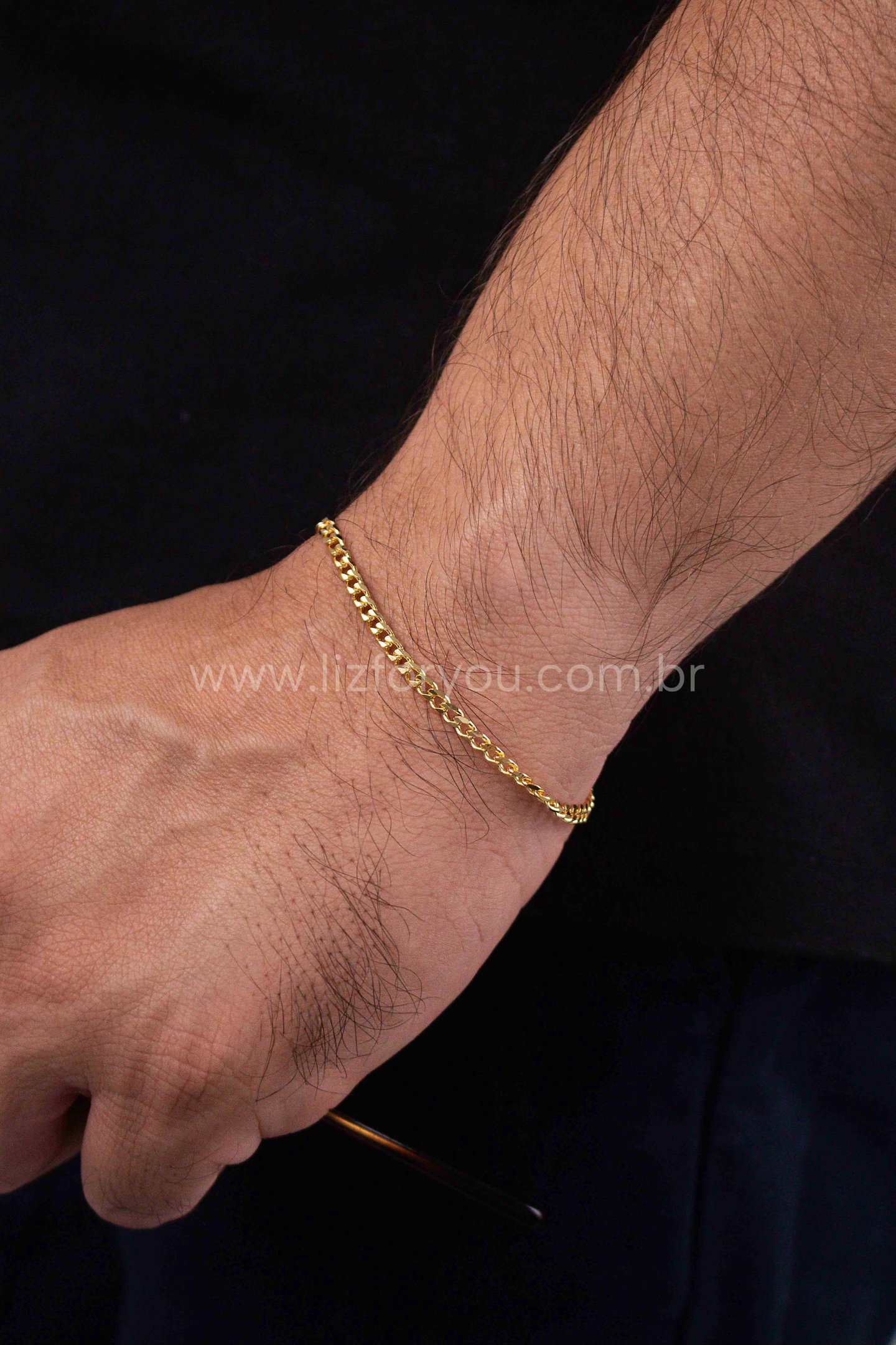 Pulseira Grume 3mm Masculina