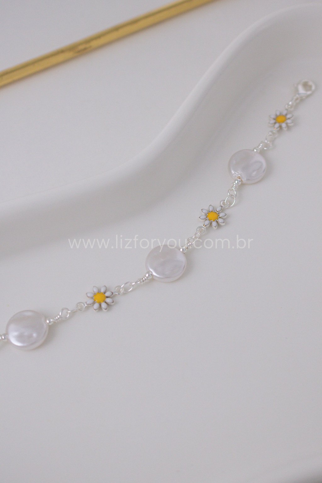 Pulseira Madre Pérola Daisy