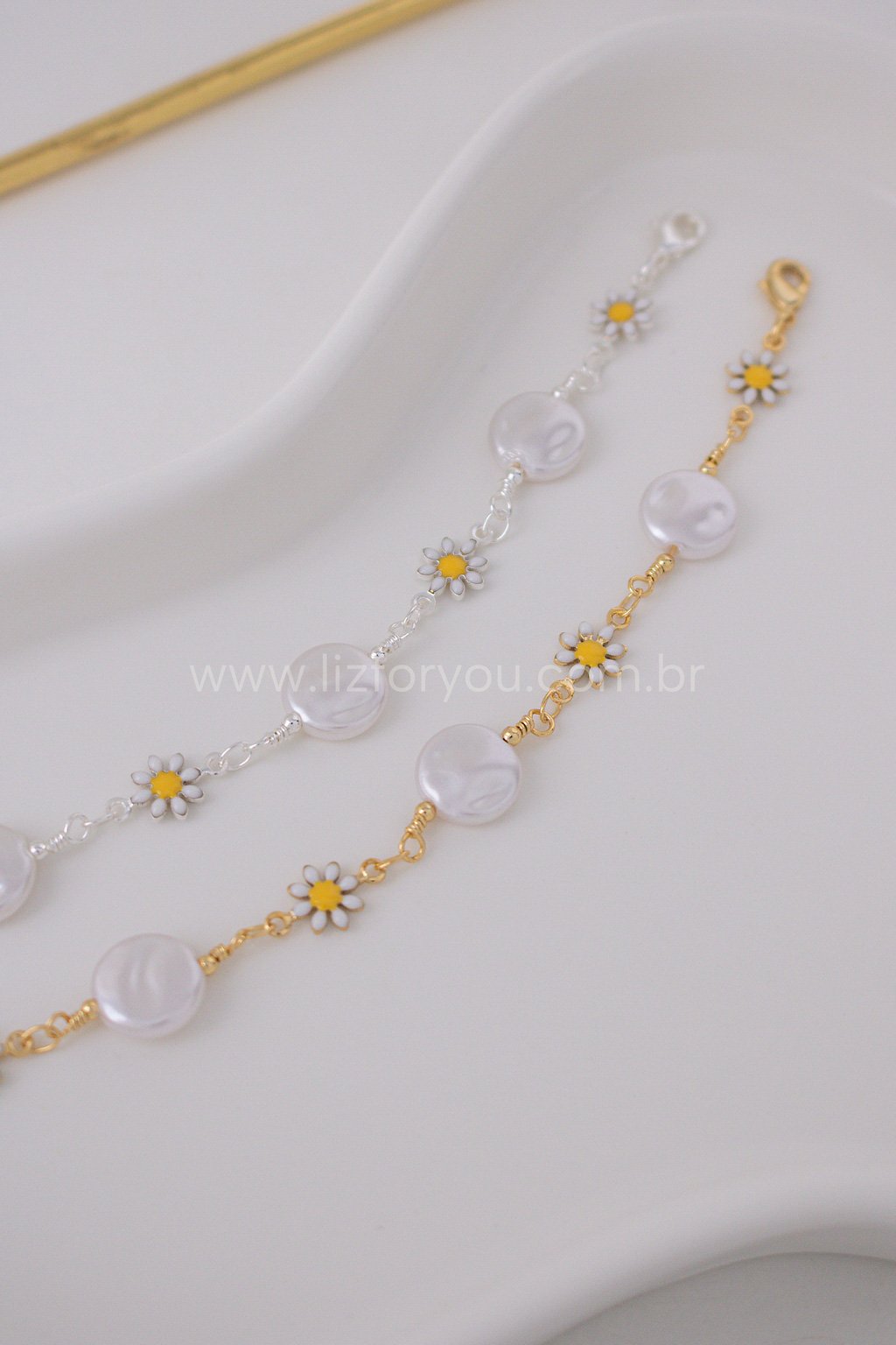 Pulseira Madre Pérola Daisy