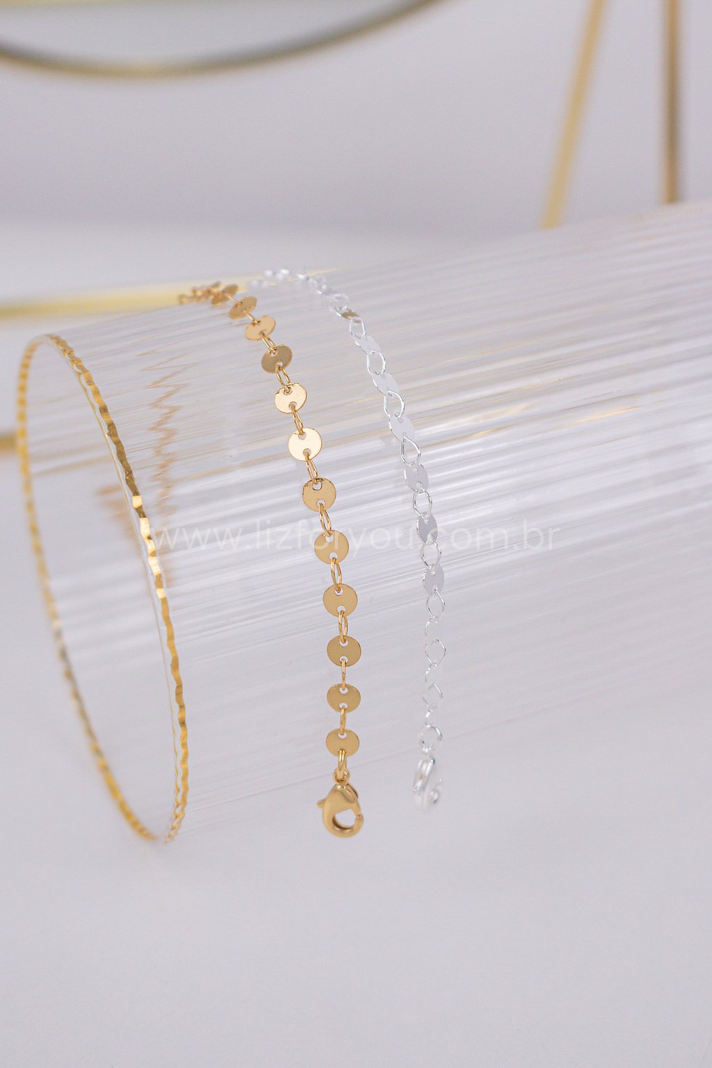 Pulseira Medalhas 4mm
