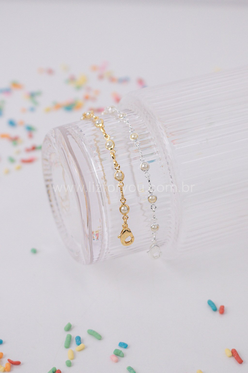 Pulseira Pérolas Infantil 
