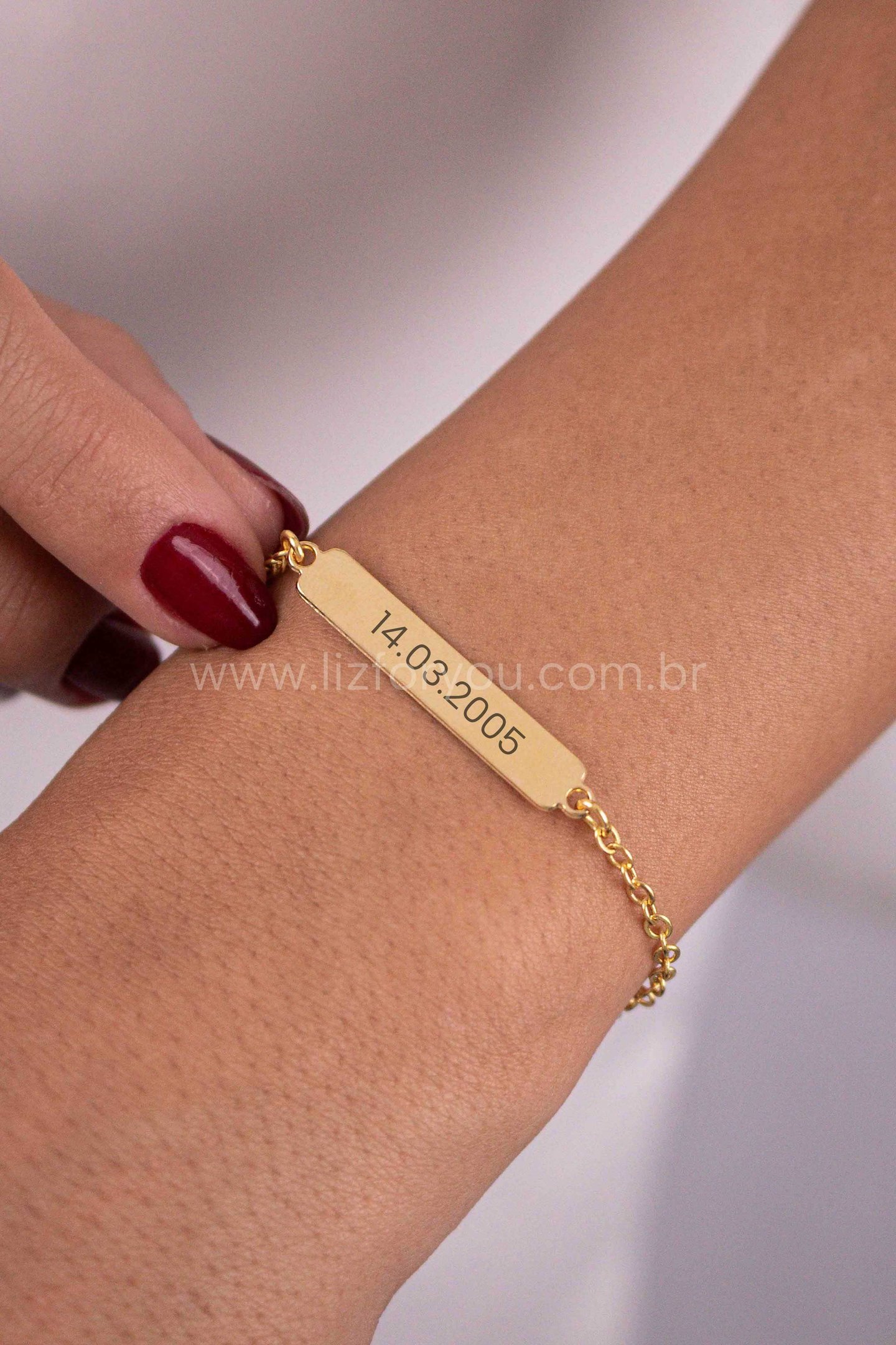 Pulseira Plaquinha Personalizável