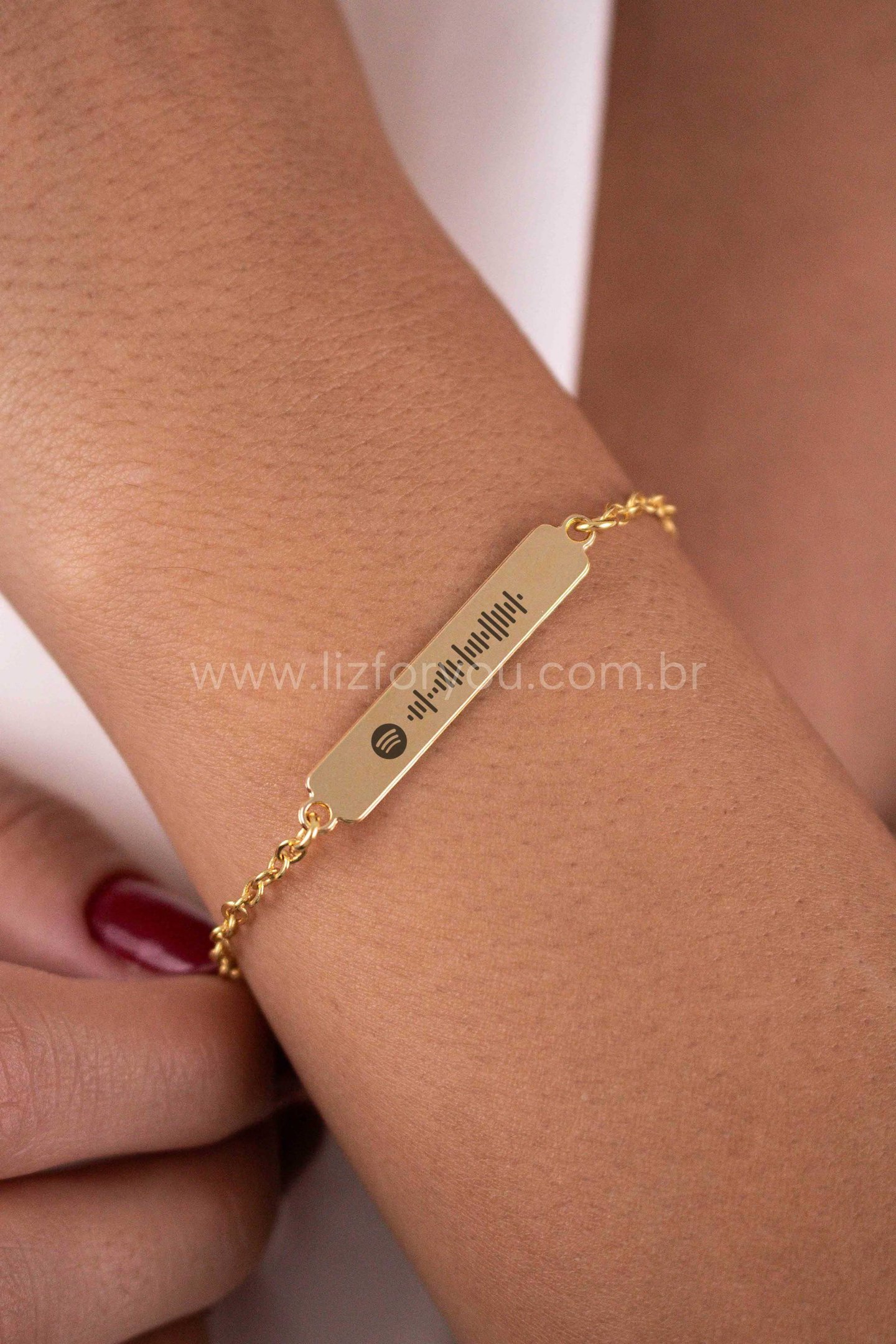 Pulseira Plaquinha Personalizável Spotify