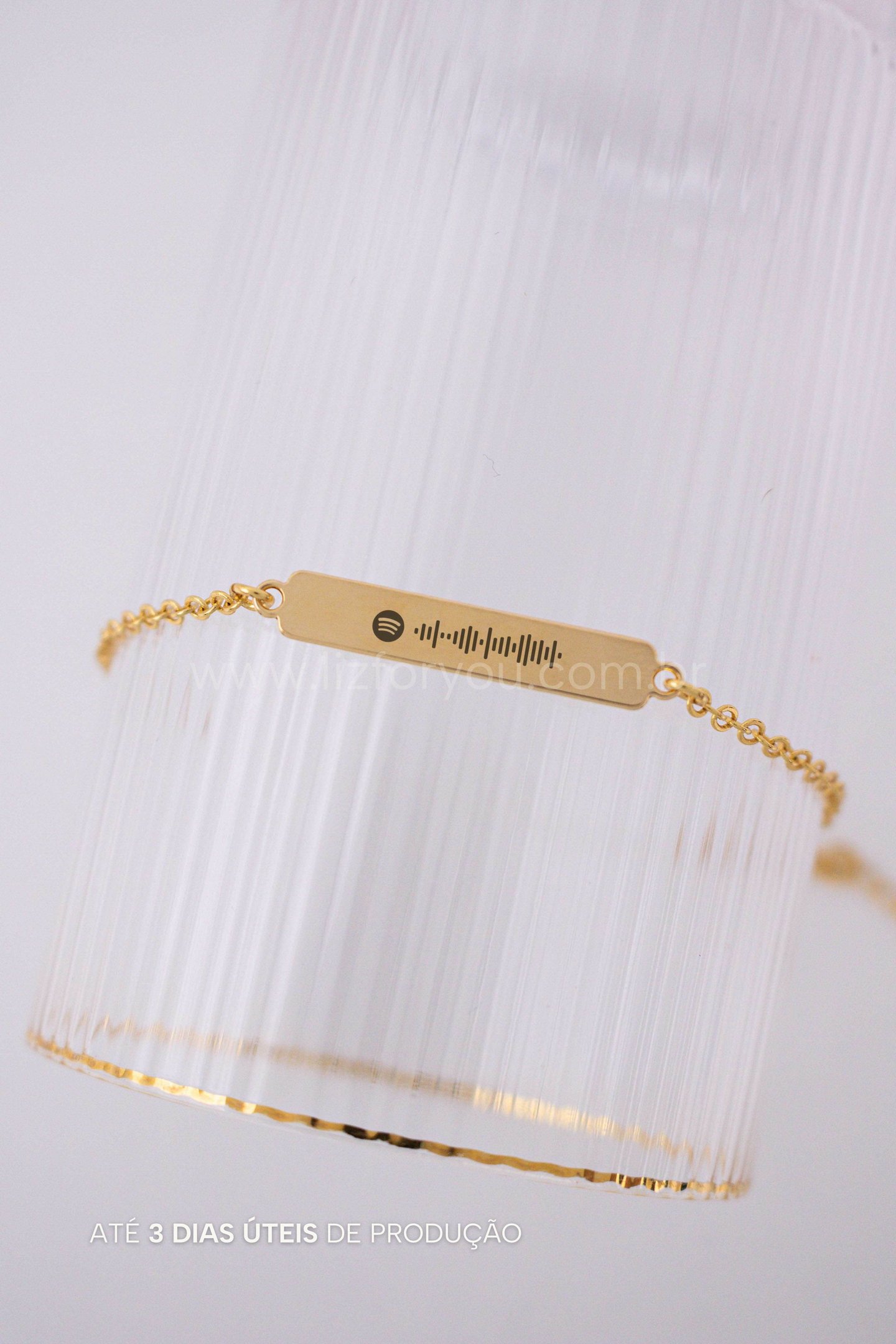 Pulseira Plaquinha Personalizável Spotify
