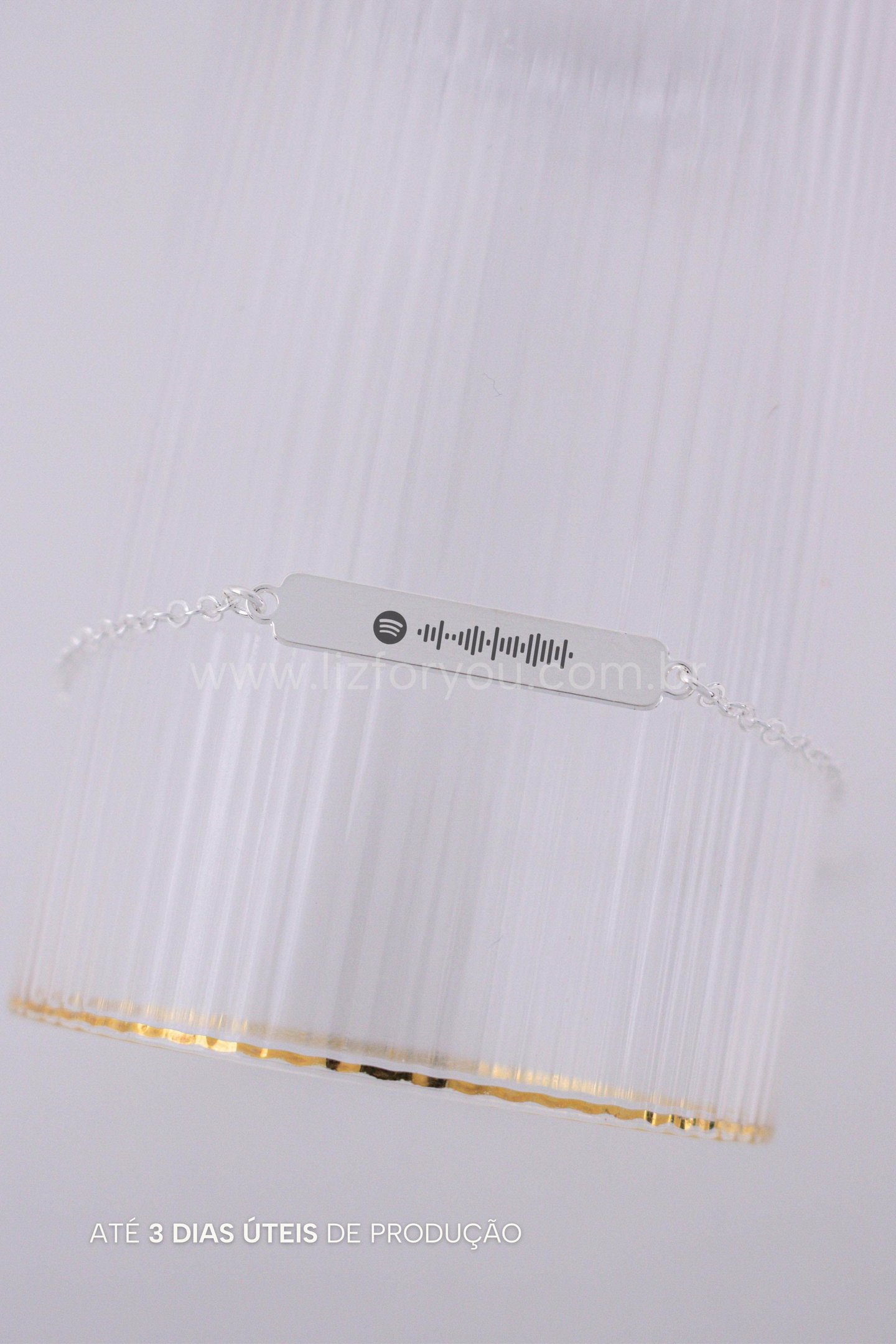 Pulseira Plaquinha Personalizável Spotify