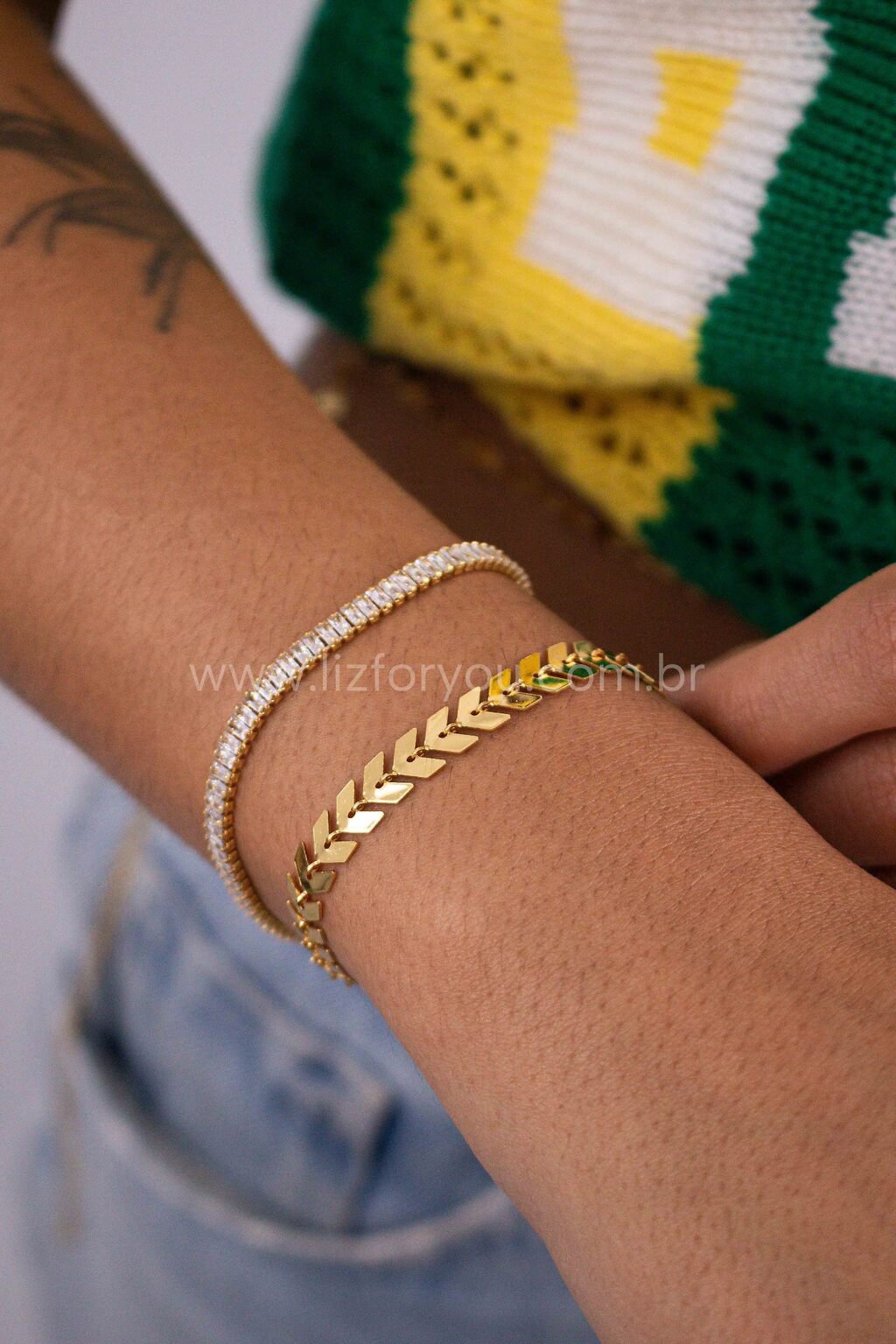 Pulseira Riviera Baguete