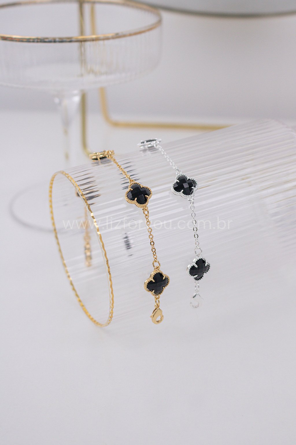 Pulseira Trevo Black