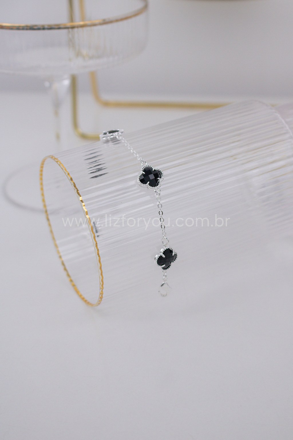 Pulseira Trevo Black