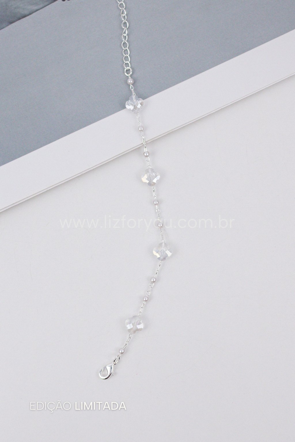 Pulseira Trevo Cristal 